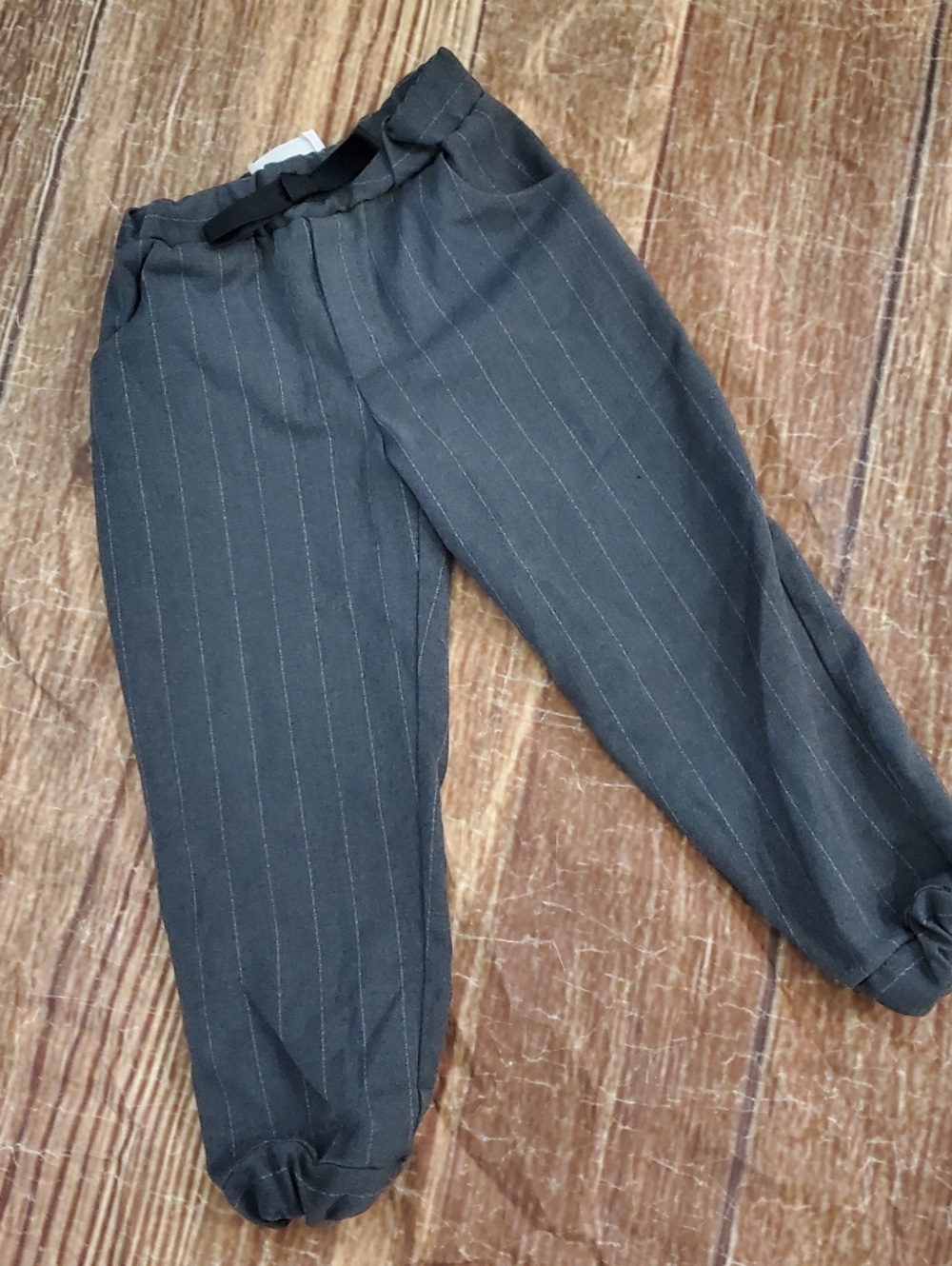 Le Petit Coco pinstriped pull-on pants sz 3